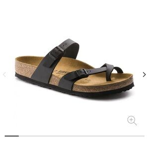 Birkenstock Black Sandals with Cork Footbed and Adjustable Straps